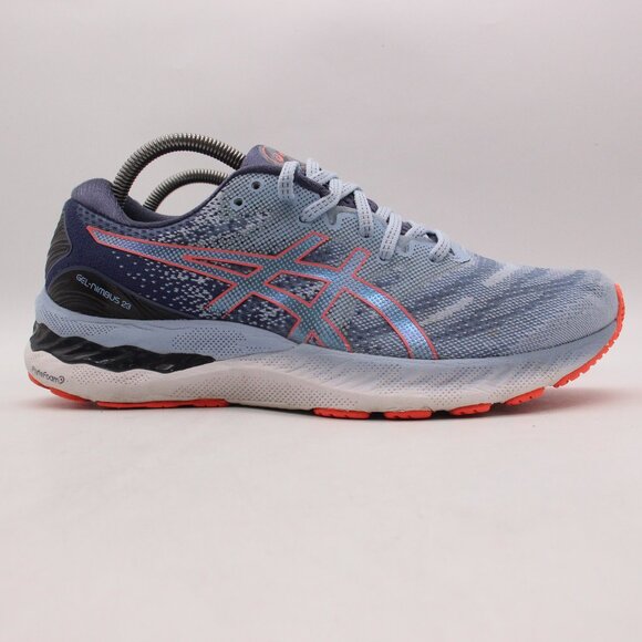 ASICS Gel-Nimbus 23 Sneakers Women's Size 10 Blue Running Shoes Athletic Lace - Picture 1 of 9